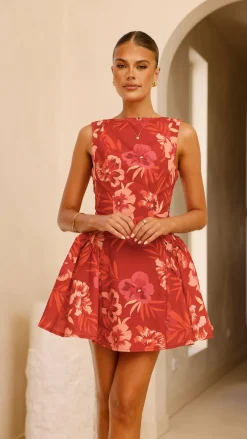 SASHA (BNE) Dresses|Mini^Canika Mini Dress - Red Floral