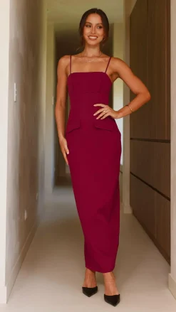 SASHA (BNE) Sale Dresses^Carabella Maxi Dress - Wine