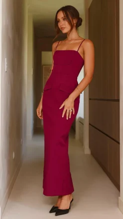 SASHA (BNE) Sale Dresses^Carabella Maxi Dress - Wine