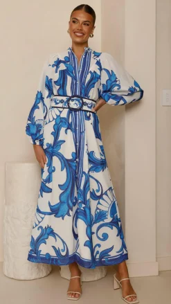 Bubblegum Dresses|Maxi^Carmal Long Sleeve Maxi Dress - Paradise