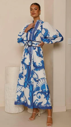 Bubblegum Dresses|Maxi^Carmal Long Sleeve Maxi Dress - Paradise