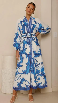 Bubblegum Dresses|Maxi^Carmal Long Sleeve Maxi Dress - Paradise
