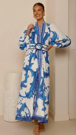 Bubblegum Dresses|Maxi^Carmal Long Sleeve Maxi Dress - Paradise