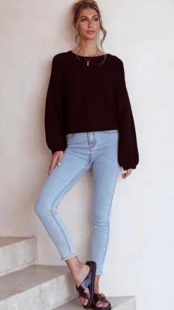 My Girl Knit Tops|Knitwear^Carmel Knit - Black