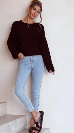 My Girl Knit Tops|Knitwear^Carmel Knit - Black