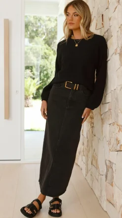 My Girl Knit Tops|Knitwear^Carmel Knit - Black
