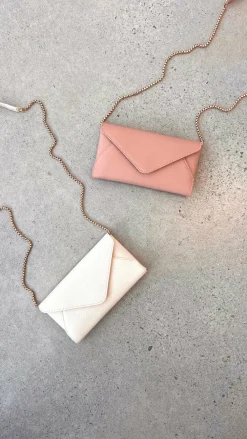 Adorne Bags|The Denim Edit^Carmen Envelope Cross Body Bag - Cream