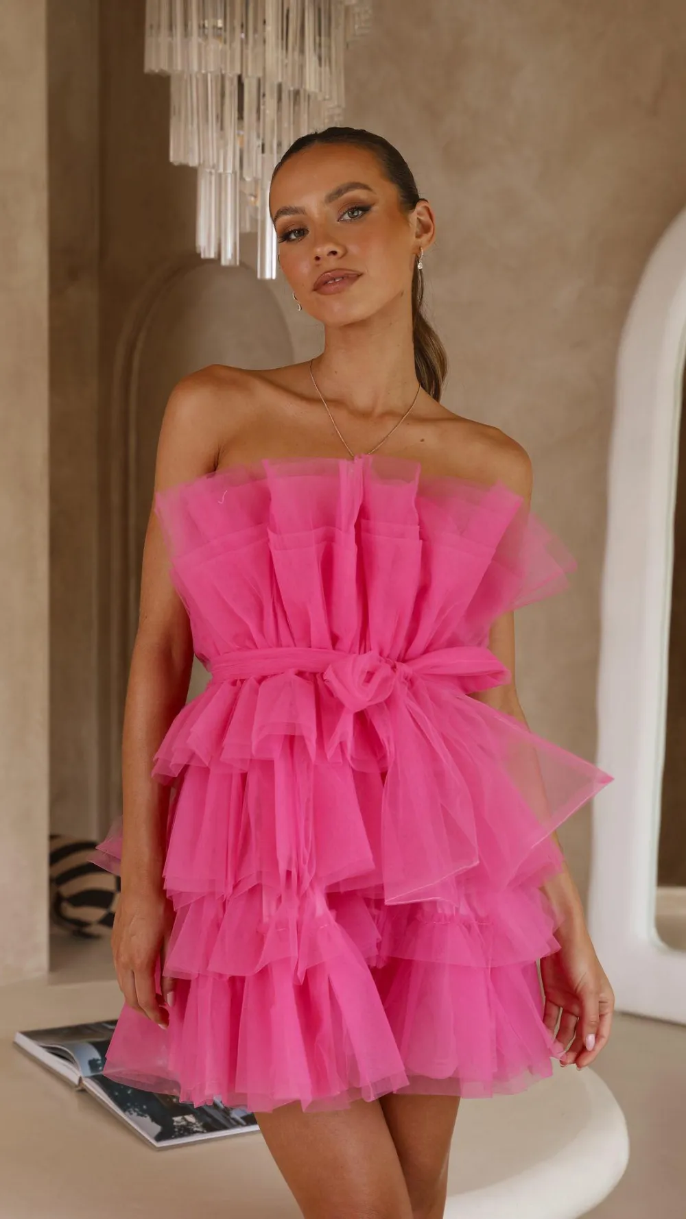 Pink Diamond Dresses|Mini^Carrie Mini Dress - Hot Pink