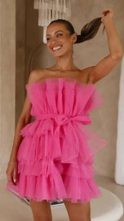 Pink Diamond Dresses|Mini^Carrie Mini Dress - Hot Pink