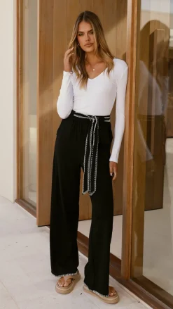 Bubblegum Bottoms^Carrie Pants - Black