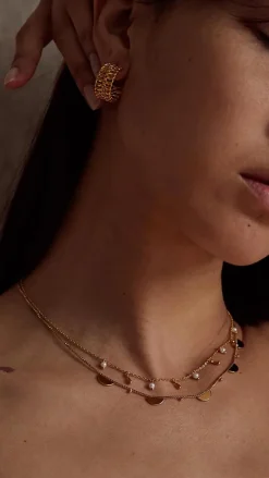 Jolie and Deen Necklaces^Cassandra Necklace - Gold
