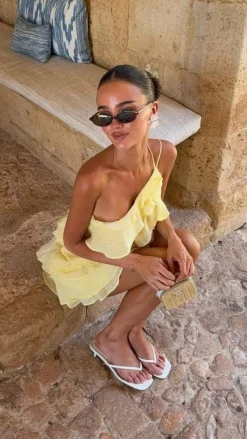 LILYWHYT Dresses|Mini^Cassidi Mini Dress - Lemon