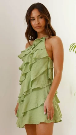 LILYWHYT Dresses|Mini^Cassidi Mini Dress - Sage