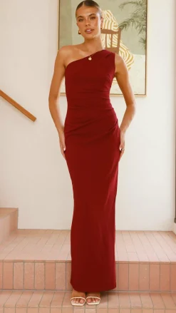 YH AND CO Dresses|Maxi^Cataleya Maxi Dress - Wine