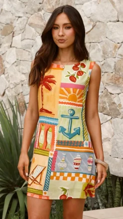 Fashion Allied Dresses|Mini^Ceridwen Mini Dress - Ashna Print