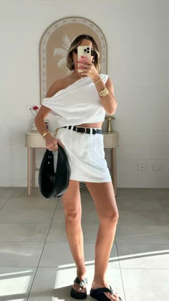 YH AND CO Sets|Bottoms^Charla Mini Skort - White
