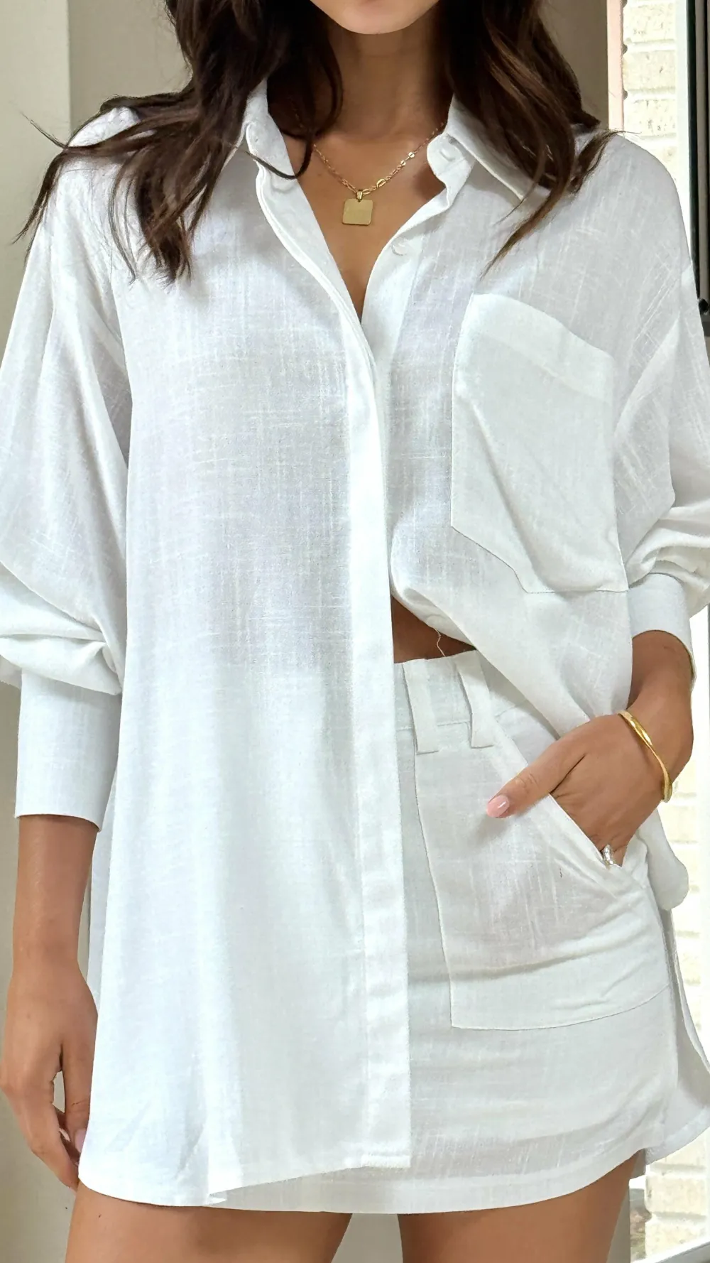 YH AND CO Sets|Bottoms^Charla Mini Skort - White