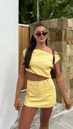 YH AND CO Sets^Charla Mini Skort - Yellow
