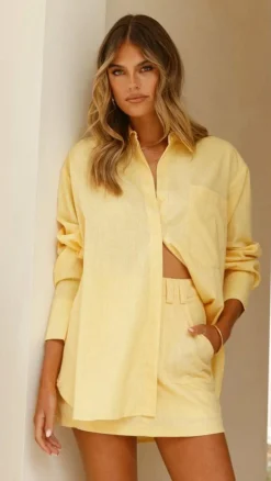 YH AND CO Sets^Charla Mini Skort - Yellow