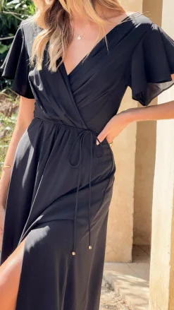 LILYWHYT Mi Amore|Dresses^Charlize Maxi Dress - Black