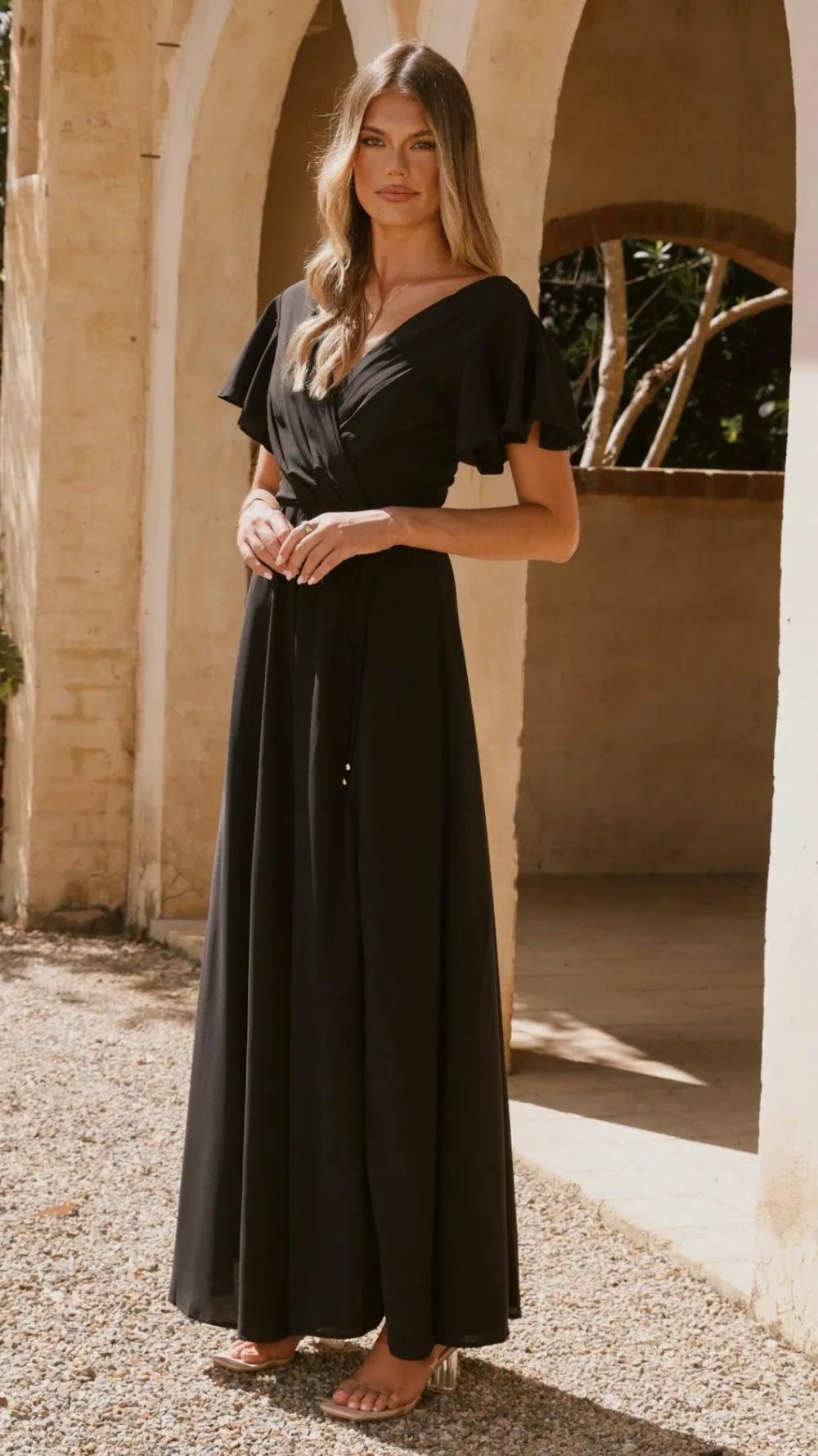 LILYWHYT Mi Amore|Dresses^Charlize Maxi Dress - Black