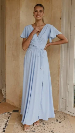 LILYWHYT Mi Amore|Dresses^Charlize Maxi Dress - Blue