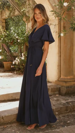 LILYWHYT Mi Amore|Dresses^Charlize Maxi Dress - Navy