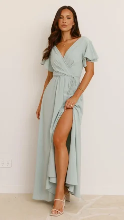 LILYWHYT Mi Amore|Dresses^Charlize Maxi Dress - Sage