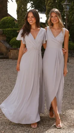 LILYWHYT Sale Evening|Sale Dresses^Charlize Maxi Dress - Silver