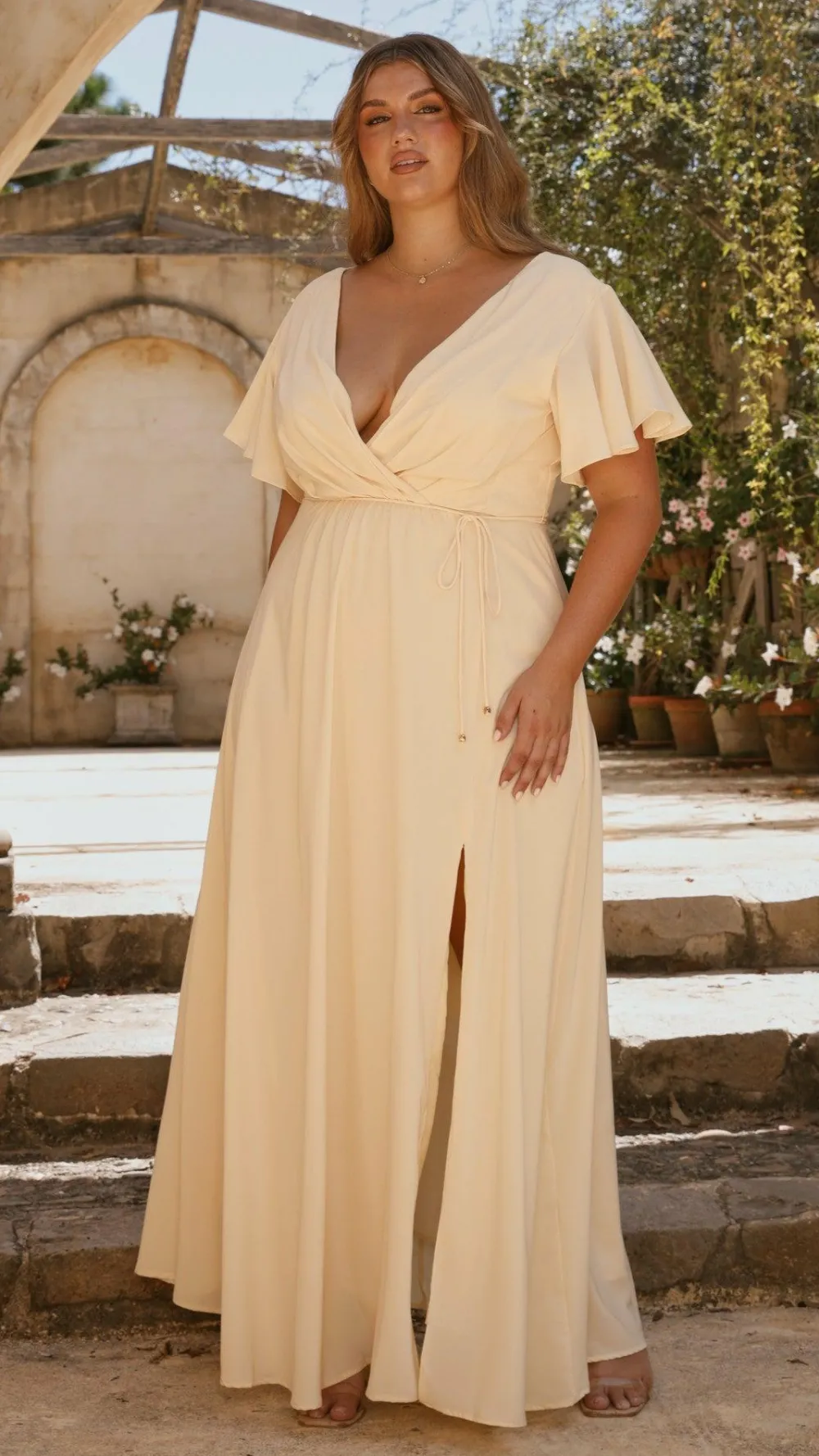 LILYWHYT Mi Amore|Dresses^Charlize Maxi Dress - Yellow