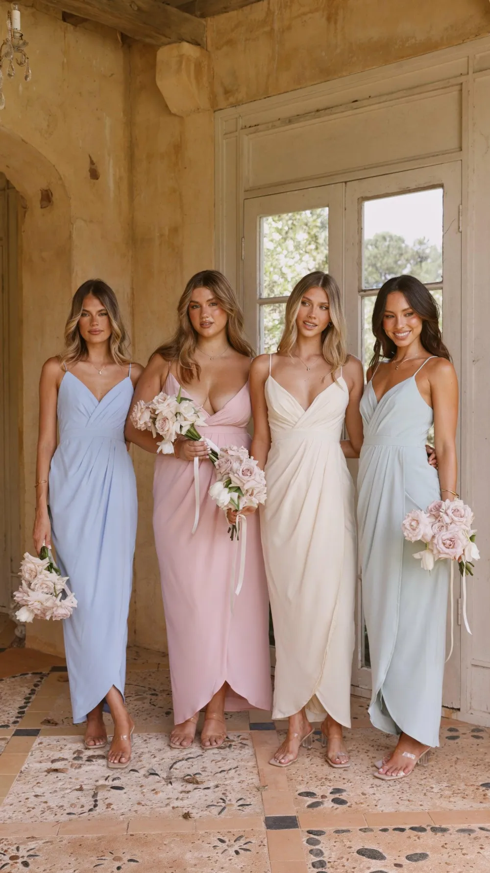 LILYWHYT Mi Amore|Dresses^Charlotte Draped Maxi Dress - Pink
