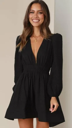 LILYWHYT Dresses|Mini^Charlotte Mini Dress - Black