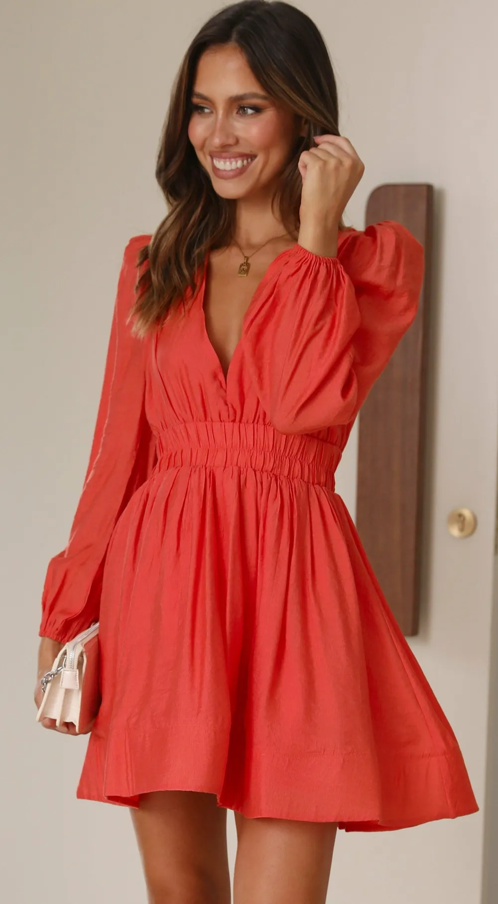 LILYWHYT Dresses|Mini^Charlotte Mini Dress - Melon
