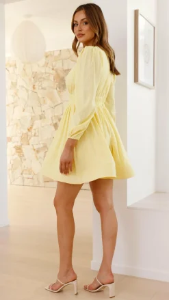 LILYWHYT Dresses|Mini^Charlotte Mini Dress - Yellow