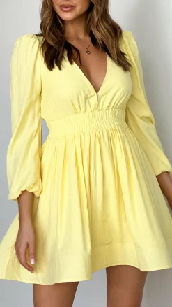 LILYWHYT Dresses|Mini^Charlotte Mini Dress - Yellow