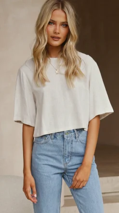Desire Tops^Charlotte Top - Natural