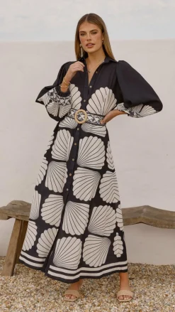 Bubblegum Dresses|Maxi^Cheyenne Long Sleeve Maxi Dress - Black