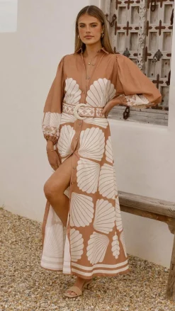 Bubblegum Dresses|Maxi^Cheyenne Long Sleeve Maxi Dress - Siena