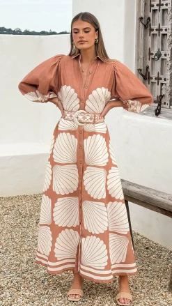 Bubblegum Dresses|Maxi^Cheyenne Long Sleeve Maxi Dress - Siena