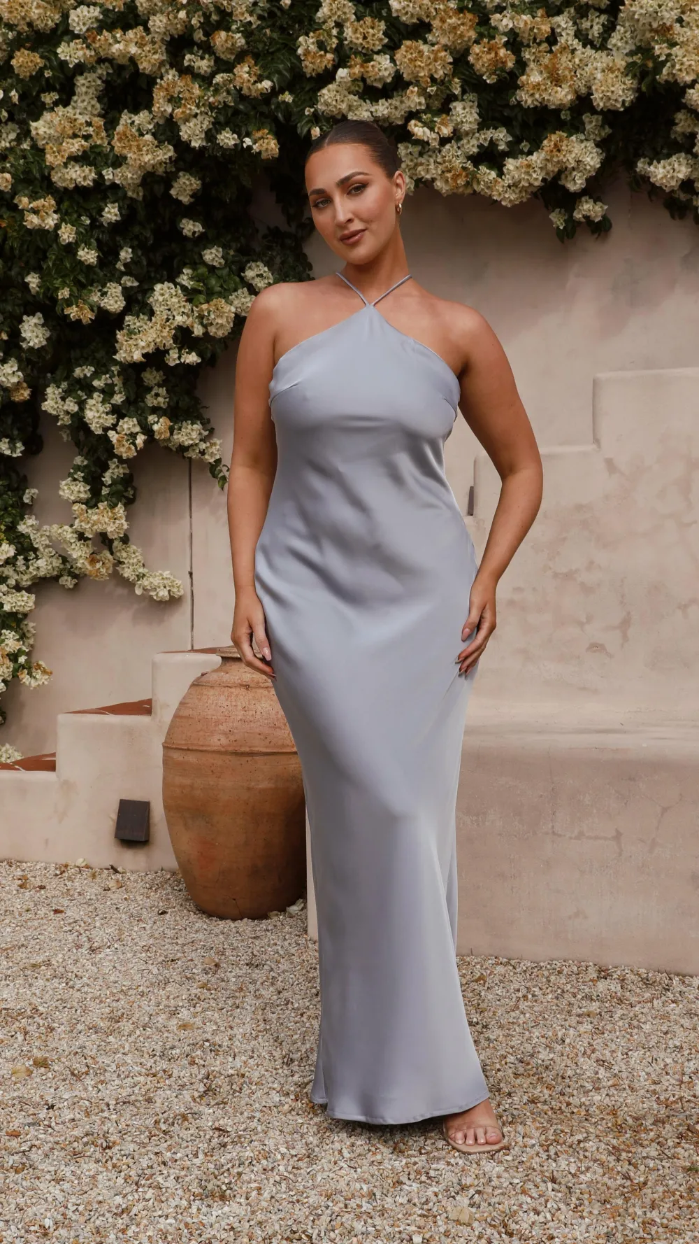 Alive Girl Dresses|Bridesmaid^Chiara Maxi Dress - Steel Blue