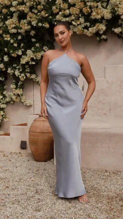 Alive Girl Dresses|Bridesmaid^Chiara Maxi Dress - Steel Blue