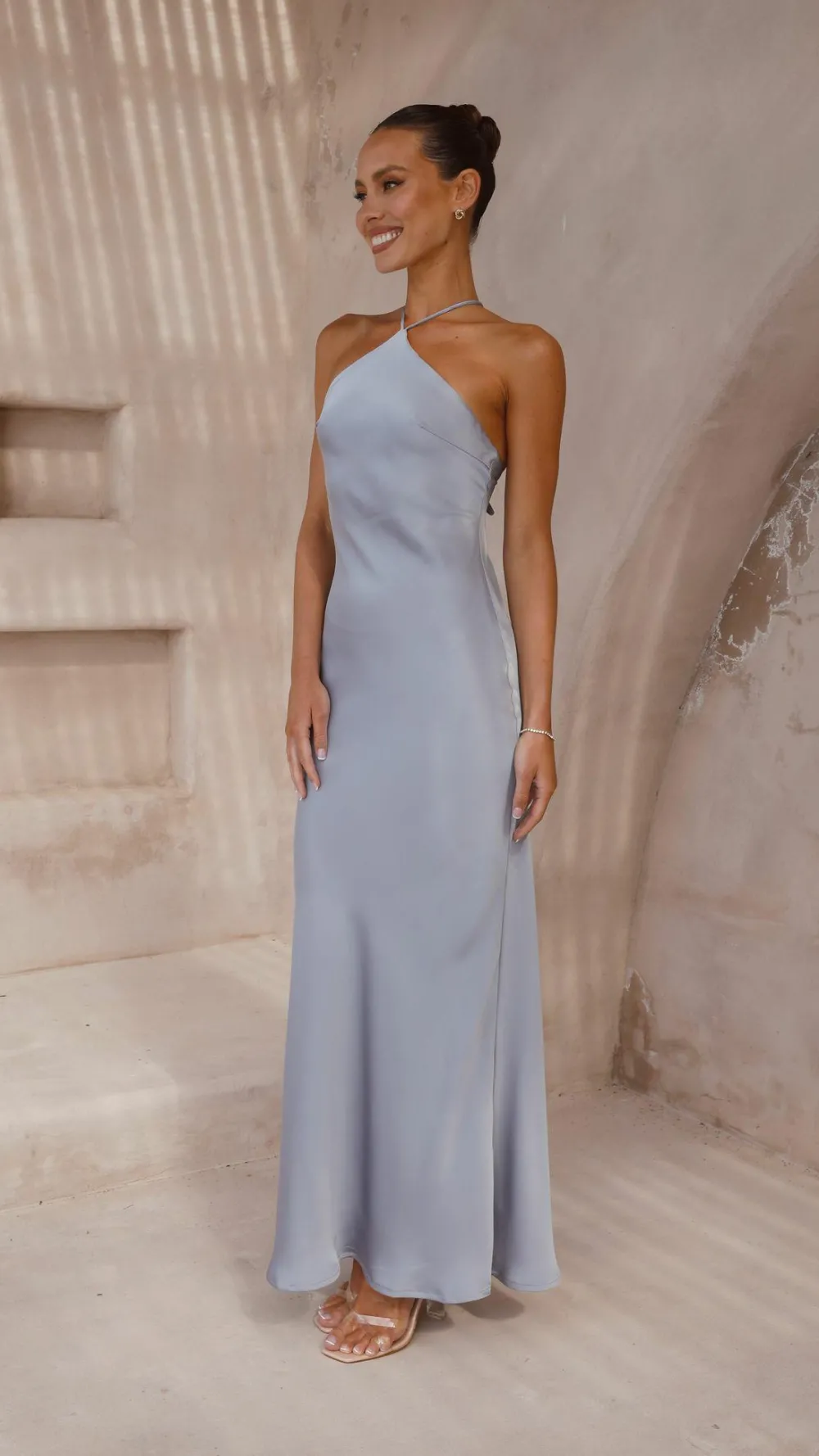 Alive Girl Dresses|Bridesmaid^Chiara Maxi Dress - Steel Blue