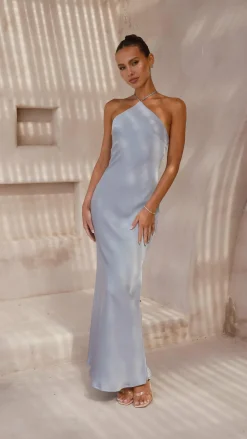 Alive Girl Dresses|Bridesmaid^Chiara Maxi Dress - Steel Blue