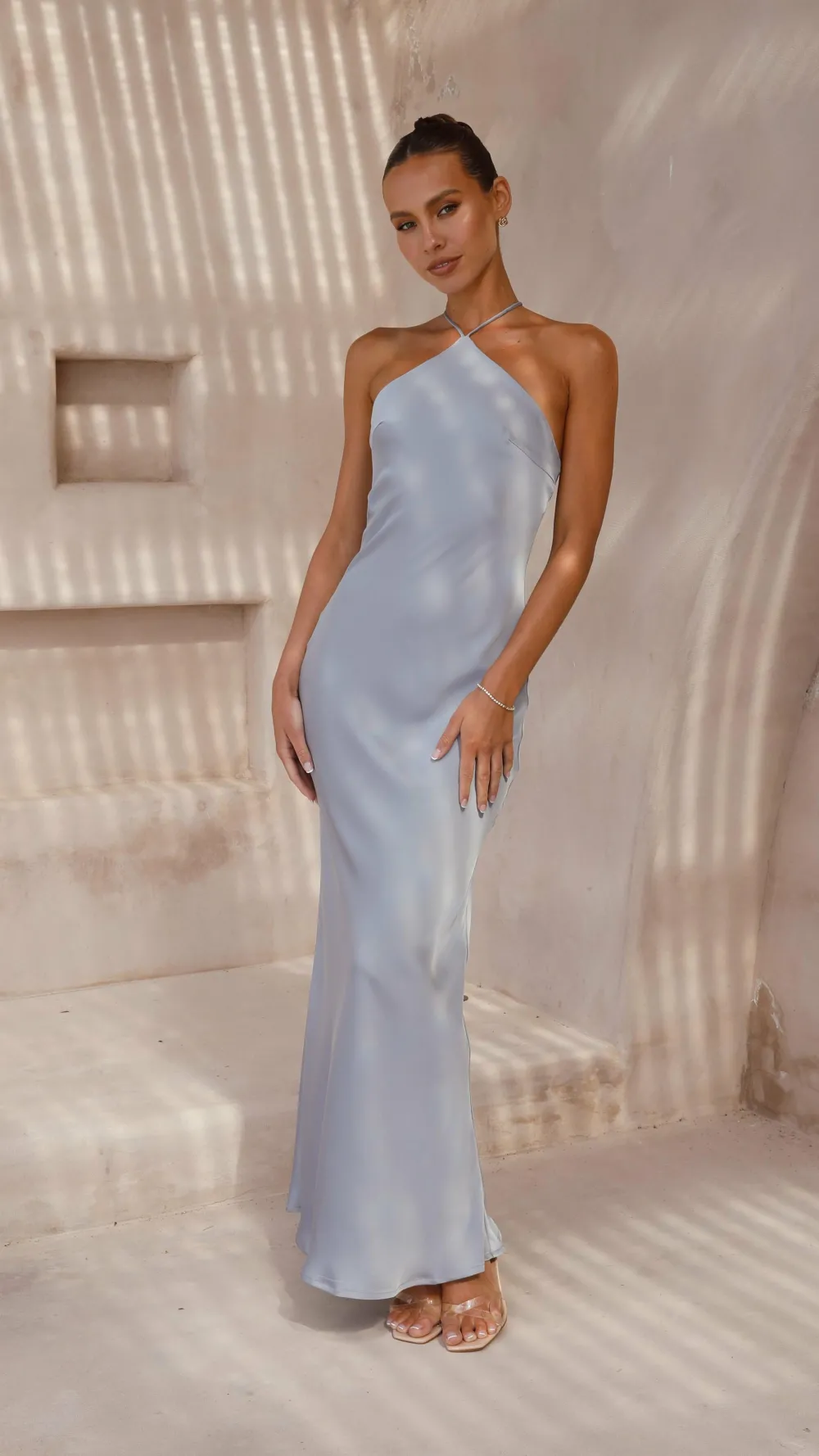 Alive Girl Dresses|Bridesmaid^Chiara Maxi Dress - Steel Blue