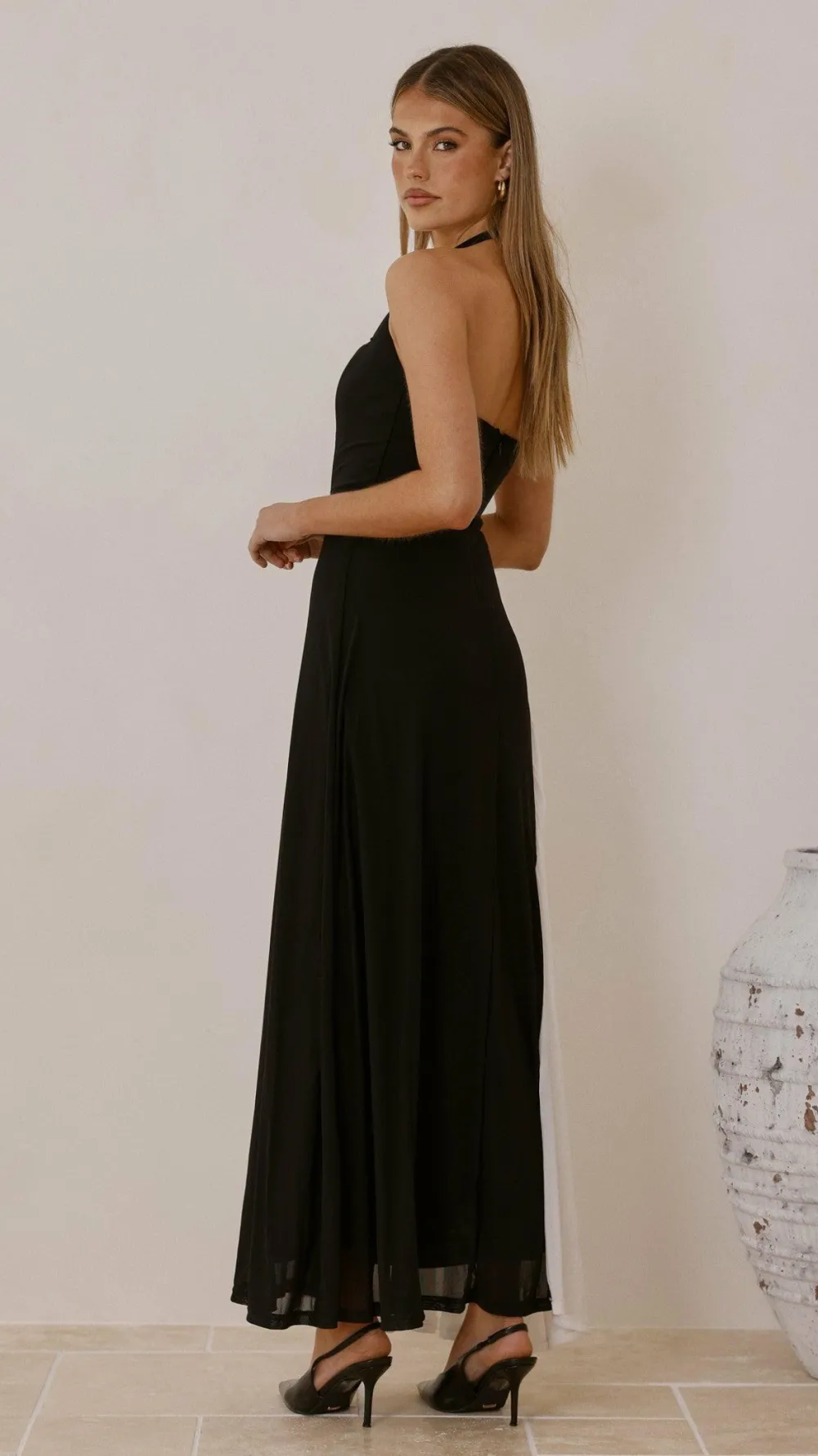 SASHA (BNE) Dresses|Maxi^Cia Maxi Dress - Black/White