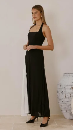 SASHA (BNE) Dresses|Maxi^Cia Maxi Dress - Black/White