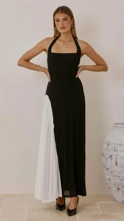 SASHA (BNE) Dresses|Maxi^Cia Maxi Dress - Black/White