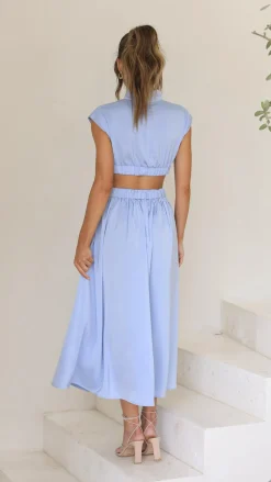 YH AND CO Sale Dresses^Cindie Midi Dress - Blue