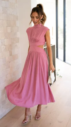 YH AND CO Sale Dresses^Cindie Midi Dress - Pink