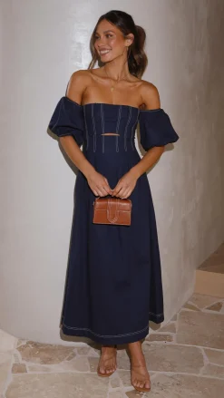 Main St Dresses|Midi^Claira Midi Dress - Navy